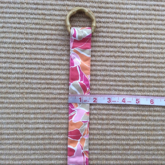 Talbots Fabric Adjustable Belt O-Ring Closure - Picture 6 of 8